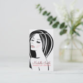 Carte de visite de maquillage pour femme (Debout devant)