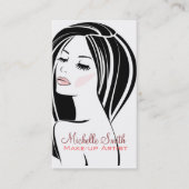 Carte de visite de maquillage pour femme (Devant)