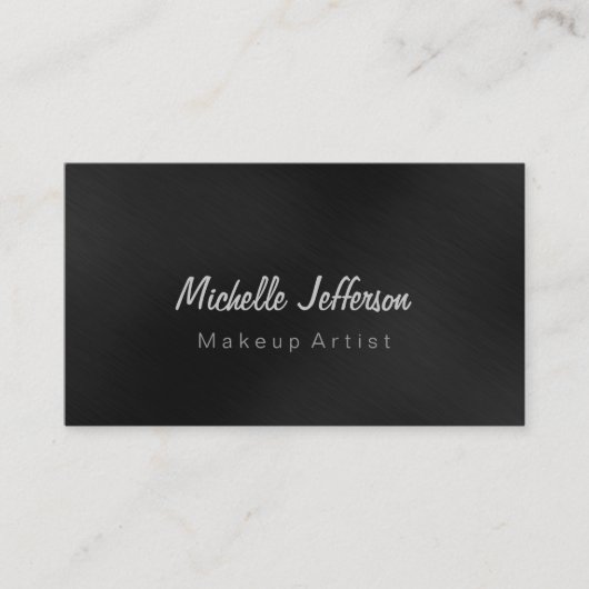 Carte de visite de maquillage professionnel gris (Devant)