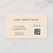 Carte de visite de maquillage tendance (Dos)