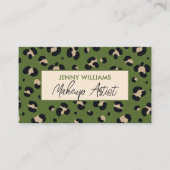 Carte de visite de maquillage tendance (Devant)