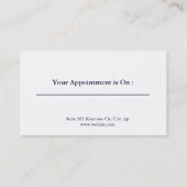 Carte de visite de maquilleur (Dos)