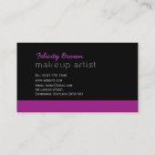 Carte de visite de maquilleur (Dos)