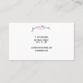 Carte de visite de maquilleur avec la femme de (Dos)