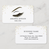 Carte de visite de maquilleur avec l'effet de (Devant / Derrière)