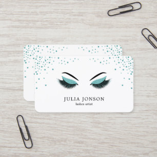 Carte de visite de maquilleur avec l'effet de