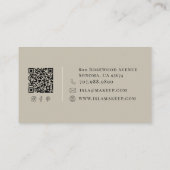 Carte de visite de maquilleur neutre (Dos)