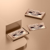 Carte De Visite de maquilleur professionnel, cils et coiffeur effe