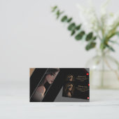 Carte de visite de maquilleuse de luxe (Debout devant)
