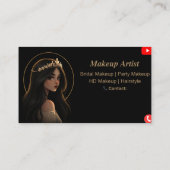 Carte de visite de maquilleuse de luxe (Dos)