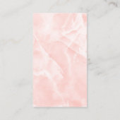 carte de visite de marbre corail (Dos)