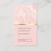 carte de visite de marbre corail (Devant)