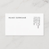 Carte de visite de marbre d'aquarelle d'or (Dos)