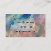 carte de visite de marbre de couleur de pierre de (Dos)