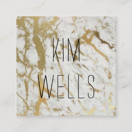 carte de visite de marbre d'or (Devant)