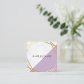 Carte de visite de marbre géométrique de carré de (Debout devant)