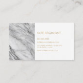 Carte de visite de marbre moderne (Dos)