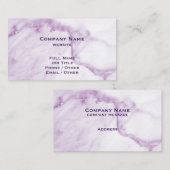 Carte de visite de marbre pourpre (Devant / Derrière)