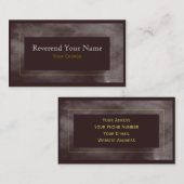 Carte de visite de marbre simple (Devant / Derrière)