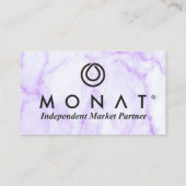 Carte de visite de marbre violet MONAT (Dos)