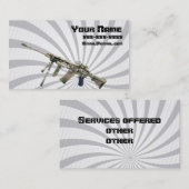 Carte de visite de marchand d'arme à feu (Devant / Derrière)