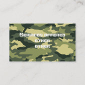 Carte de visite de marchand d'armes (Dos)