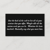 Carte de visite de marchand de FFL (Dos)