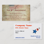 Carte de visite de marchand de ffl de l'amendement (Devant / Derrière)