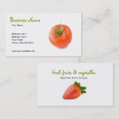Carte de visite de marchand de légumes (Devant / Derrière)