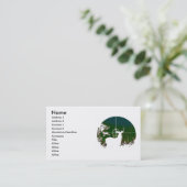 Carte de visite de marchandises sportives (Debout devant)