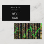 Carte de visite de marché boursier (Devant / Derrière)