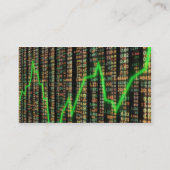 Carte de visite de marché boursier (Dos)