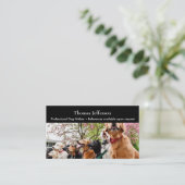 Carte de visite de marche de chien (Debout devant)