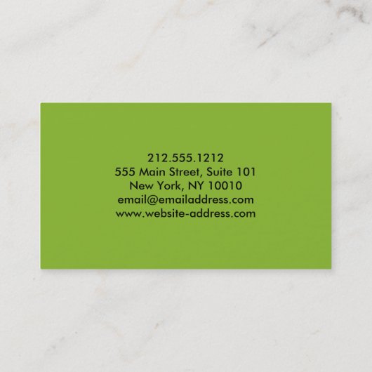 Carte de visite de marche de chien (Dos)