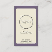 Carte de visite de marche de chien (Dos)