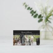 Carte de visite de marche de chien (Debout devant)