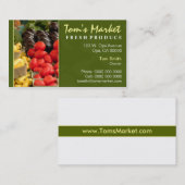 Carte de visite de marché de produit (Devant / Derrière)