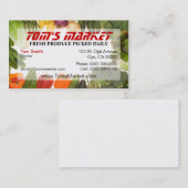 Carte de visite de marché de produit (Devant / Derrière)