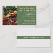 Carte de visite de marché de produit (Devant / Derrière)