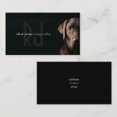 Carte de visite de marche de soin des animaux (Devant / Derrière)