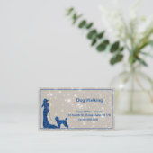 Carte de visite de marche parties scintillant chie (Debout devant)