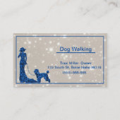 Carte de visite de marche parties scintillant chie (Devant)