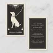 Carte de visite de marche pour chiens de course Bo (Devant / Derrière)