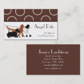 Carte de visite de marche se reposant de marcheur (Devant / Derrière)