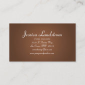 Carte de visite de marche se reposant de marcheur (Dos)