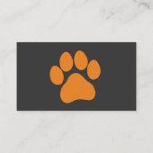 Carte de visite de marcheur de chien (Dos)