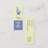 Carte de visite de marcheur de chien (Devant / Derrière)