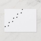 Carte de visite de marcheur de chien (Dos)