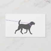 Carte de visite de marcheur de chien (Dos)