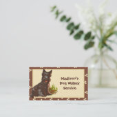 Carte de visite de marcheur de chien/de souris pou (Debout devant)